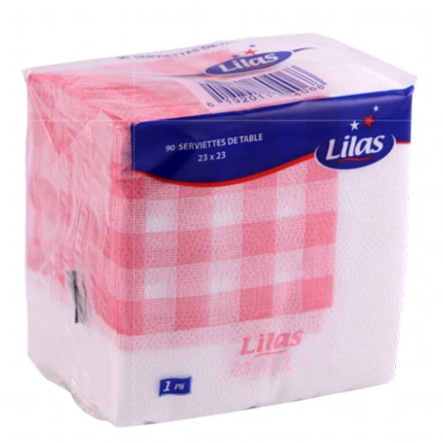 Serviettes de table Imprimées LILAS 23x23 cm 1 pli 90 pièces مناديل للطاولة مطبوعة ليلاس 23×23 سم طبقة واحدة 90 قطعة supermarché épicerie vente courses en ligne livraison produits papier Serv