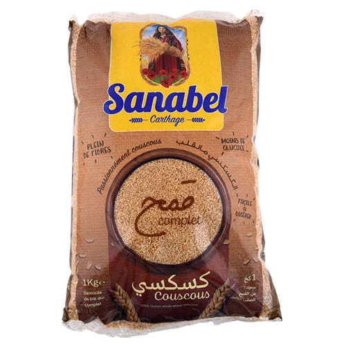 Couscous SANABEL CARTHAGE complet 1kg كسكسي سنابل قرطاج كامل 1كغ courses en ligne Gabes Tunisie supermarché vente epicerie en ligne Couscous SANABEL CARTHAGE complet Gabes Grand T