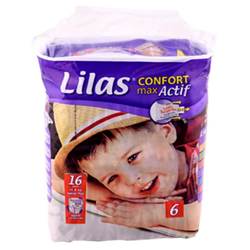 Couches bébé LILAS 16+ kg حفاضات للأطفال 16+ كغ ليلاس courses en ligne Gabes Tunisie supermarché vente epicerie en ligne livraison articles hygiène bébé Couches LILAS  Gabes Grand