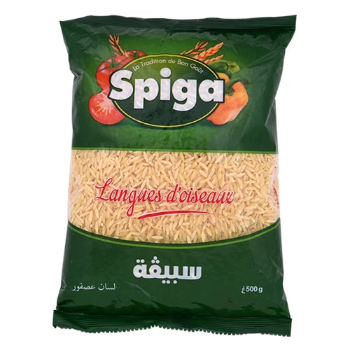 Pâte Chorba langue oiseau SPIGA 500Gr شربة لسان عصفور 500 غرام سبيقا Courses en ligne Gabes Tunisie supermarché en ligne Gabes Tunisie vente en ligne Gabes