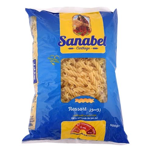 Pâte ressort SANABEL CARTHAGE 500Gr مقرونة روسور 500 غرام سنابل قرطاج Courses en ligne Gabes Tunisie supermarché en ligne Gabes Tunisie vente en ligne Gabes Grand Tuni