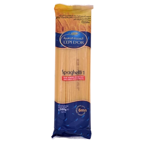 Spaghetti N°1 500Gr L'EPI D'OR سباقتي رقم1 500 غرام السنبلة الذهبية
