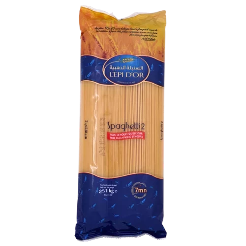 livraison livreur Spaghetti N°2 1Kg L'EPI D'OR سباقتي رقم2 1كغ السنبلة الذهبية
