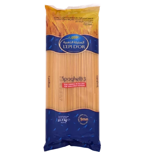 livraison livreur Spaghetti N°3 1Kg L'EPI D'OR سباقتي رقم3 1كغ السنبلة الذهبية