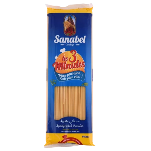 livraison livreur Spaghetti trouée 500Gr SANABEL CARTHAGE سباقتي مثقوبة 500 غرام سنابل قرطاج