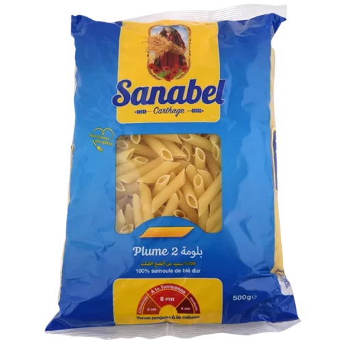 livraison Pâte plume 500Gr N2 SANABEL CARTHAGE مقرونة بلومة رقم2 500غرام سنابل قرطاج livraison gabes