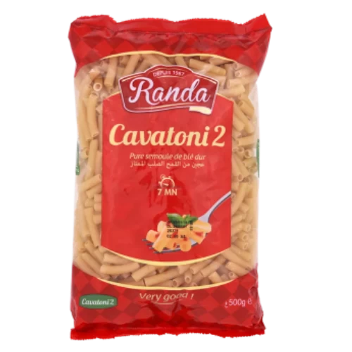 livraison Pâte cavatoni N°2 500Gr RANDA مقرونة كافاتوني رقم2 500غرام رندة livraison gabes
