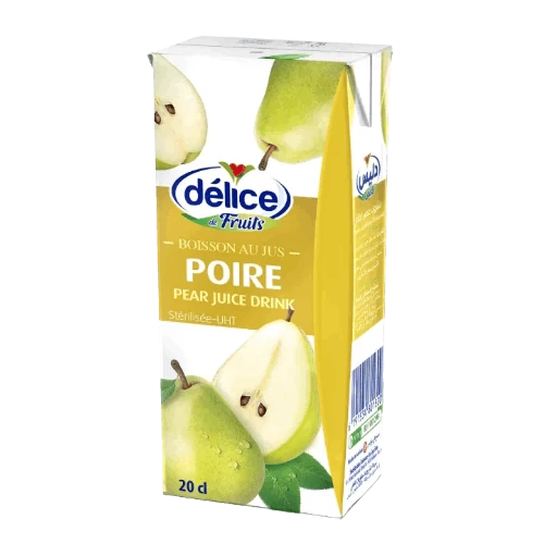 Livraison à domicile Jus Délice de fruits boisson au jus poire 20Cl عصير دليس الغلال إجاص 20سلتر livraison épicerie jus gabes