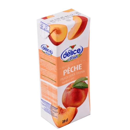 Livraison à domicile Jus Délice de fruits boisson au jus pêche 20Cl عصير دليس الغلال خوخ 20سلتر livraison épicerie jus gabes