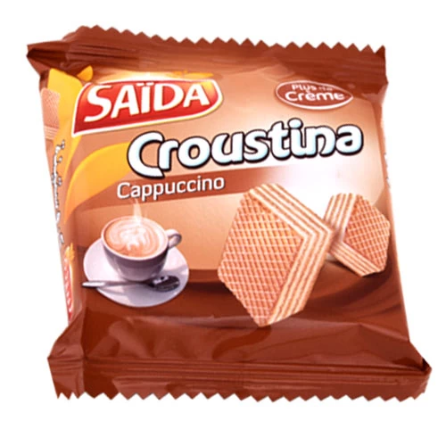 Gaufrette CROUSTINA Cappucino 33Gr قوفرات كروستينا كابوتشينو 33 جرام Courses en ligne Gabes Tunisie supermarché en ligne Gabes Tunisie vente en ligne Gabes