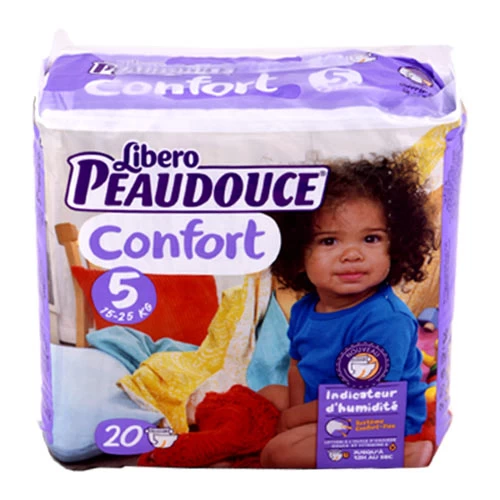 Couches bébé PEAUDOUCE 15-25 kg 20 pièces حفاضات أطفال 15-25 كغ بودوس 20 قطعة courses en ligne Gabes Tunisie supermarché vente epicerie en ligne livraison articles hygiène bébé Co
