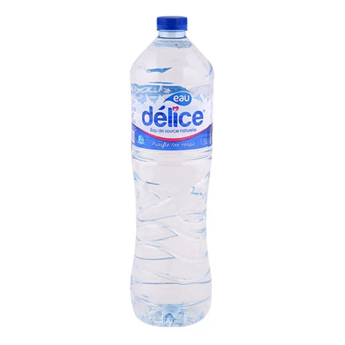 Eau De Source DELICE 1.5L ماء ديليس 1.5 لتر supermarché vente en ligne livraison alimentation produits alimentaires Eau minérale DELICE Gabes Tunisie