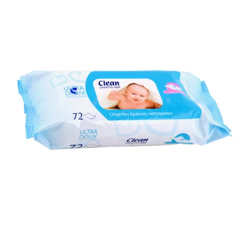 Lingettes bébé CLEAN 72 pièces مناديل مبللة للأطفال 72 قطعة كلين courses en ligne Gabes Tunisie supermarché vente epicerie en ligne livraison articles hygiène bébé Lingettes bébé 