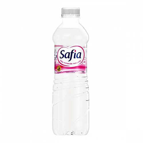 Eau minérale SAFIA 0.5L ماء معدني صافية 0.5 لتر supermarché vente en ligne livraison alimentation produits alimentaires Eau minérale SAFIA Gabes Tunisie