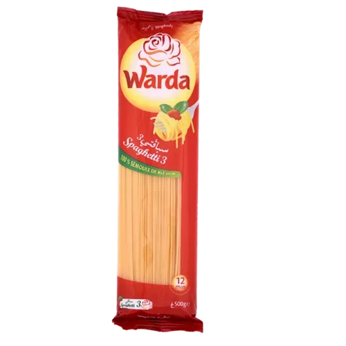 Spaghetti N°3 500Gr LA ROSE BLANCHE سباقيتي رقم3 الوردة البيضاء 500 غرام  livraison courses en ligne gabes supermarché vente en ligne produits alimentaires livraison pâtes Spaghetti Gabes Tun